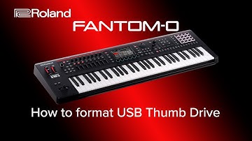 Roland FANTOM -0 - How to format USB Thumb Drive