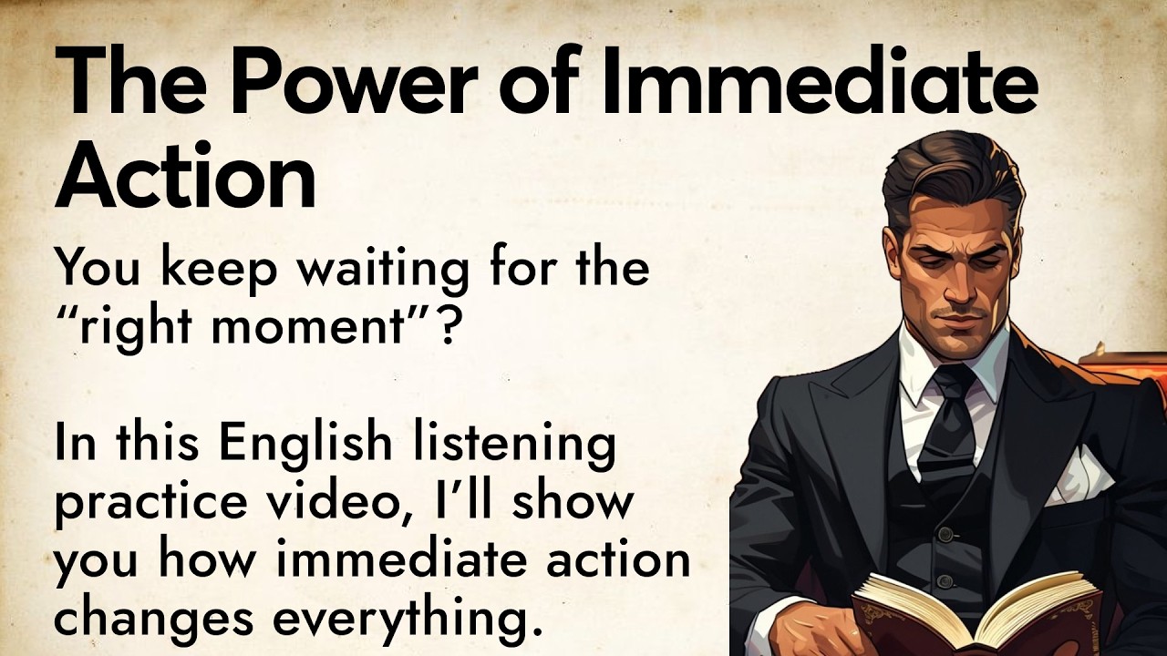 The Power of Immediate Action 👊 | Learn English Through Motivation || Graded Reader Level 3