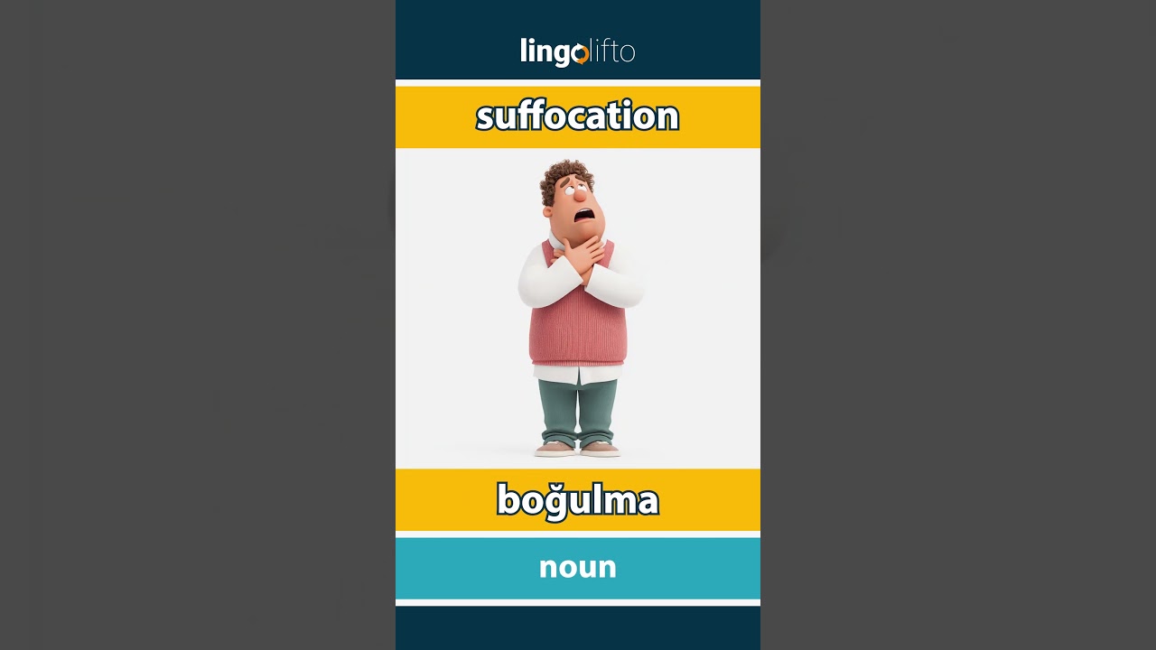 🇬🇧🇹🇷 suffocation - boğulma : learn English : İngilizce öğrenelim : vocabulary builder