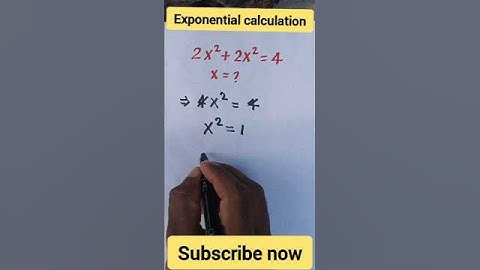 Exponential algebraic calculation trick | #maths #shorts