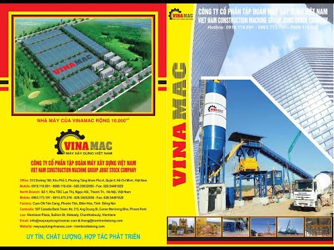 Video GIỚI THIỆU TẬP ĐOÀN VINAMAC-MÁY ÉP GẠCH KHÔNG... - youtube