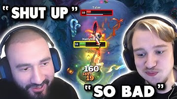 Natty and Detdert vc mid game to flame each other while on opposite teams