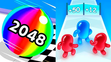 Ball Run 2048 VS Join Blob Clash 3D IOS Android PST Gameplay