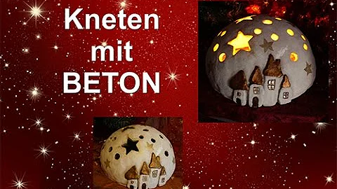 DIY: Trend Gartendeko aus Beton zum Kneten / Knetb...