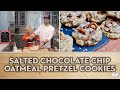 Salted Chocolate Chip Oatmeal Pretzel Cookies | Baking With Josh & Ange