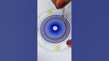 ASMR Spirograph Sound Therapy | Satisfying Art for Peace! #art #shorts #spirograph #asmr #satisfying