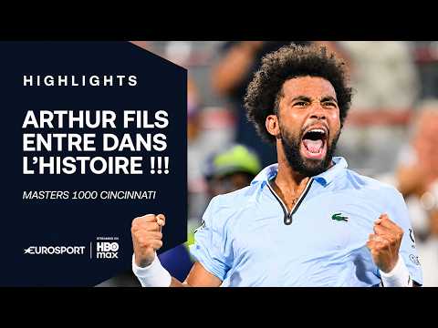 HISTORIQUE ! Arthur Fils REMPORTE le premier Masters 1000 de sa carrière à Cincinnati face à Tiafoe