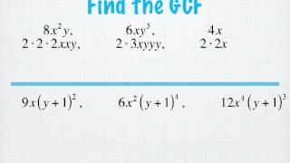 22 A Find GCF