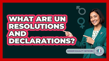 What Are UN Resolutions And Declarations? - Gender Equality Network