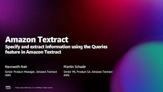 Extract specific information from documents using Queries from Amazon Textract  AWS