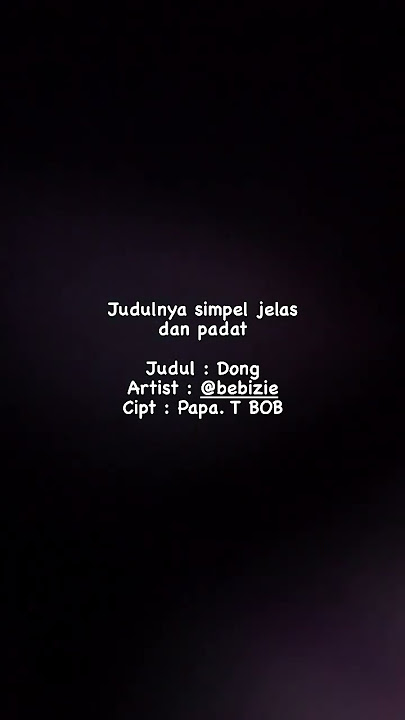 Audio Credits : Artist : Bebizy Title : Dong Composed : Papa T. Bob #nagaswara #cover