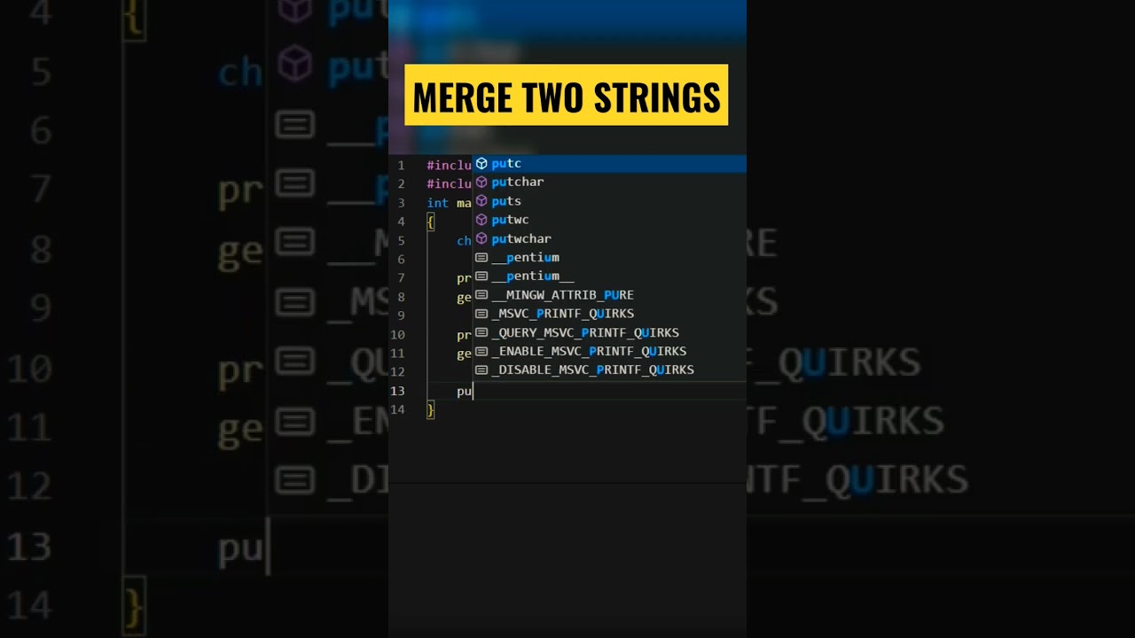 C Program To Concatenate Two Strings #shorts #shortvideo #viral #coding