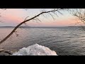 I'm not sure it's a loon, so tell me what it is if not a loon. In this 33 second clip, you hear the bird reacting to the very instant of sunrise and see the sun pop into view.