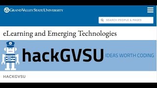 Simple HTML module development for Blackboard Learn: hackGVSU event