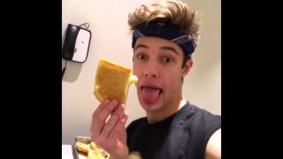 Grilled cheese  it was so greasy -  by Cameron Dallas