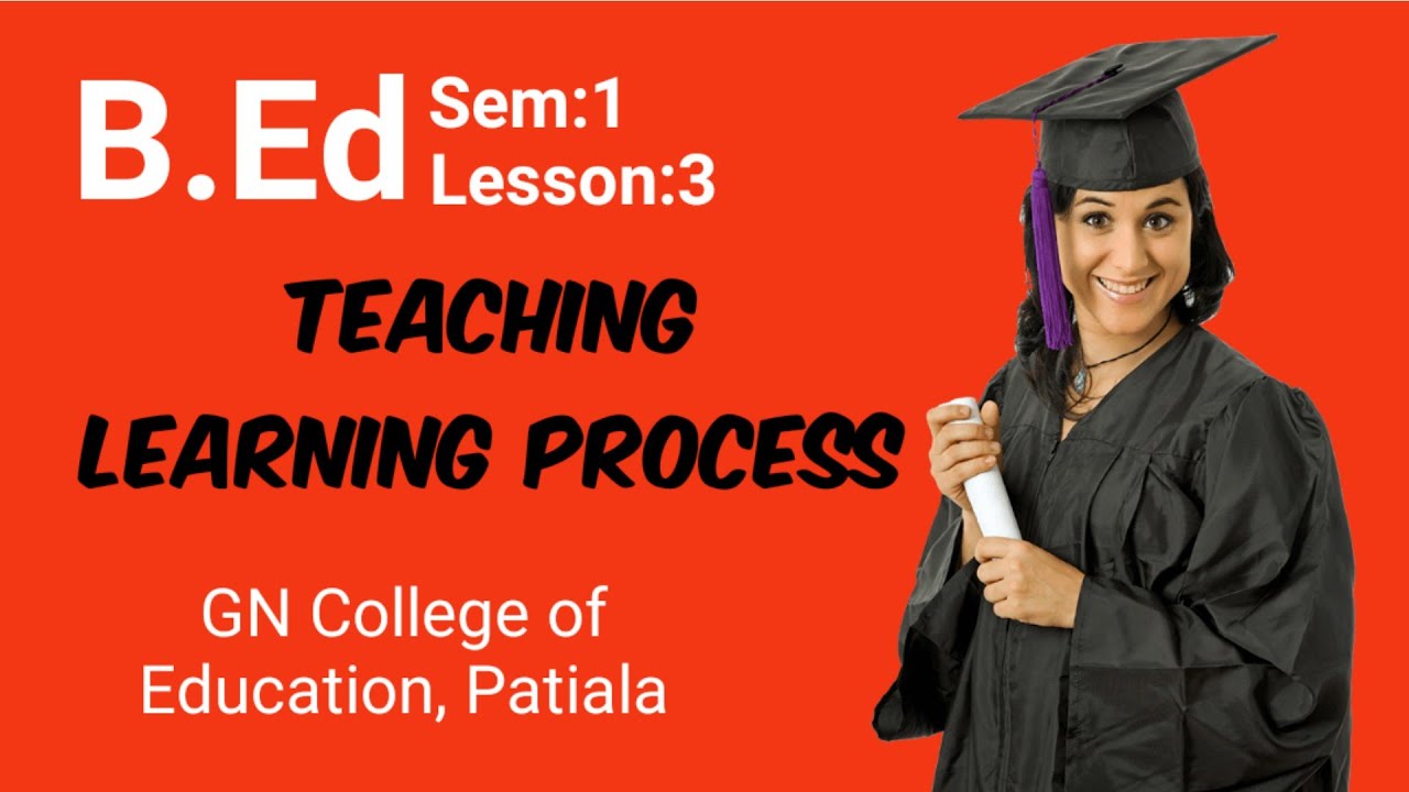 Teaching Learning Process for B.Ed students - YouTube