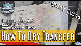 Master Dry Transfer Decals: The Foolproof Guide for Gunpla Builders