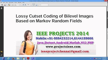 Lossy Cutset Coding of Bilevel Images Based on Markov Random Fields