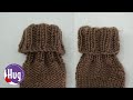 DIY｜折り返してもキレイな仕上げ方｜棒編みで靴下・ニット帽作り