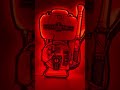 Cuadro silueta de un Atomizador Cifarelli en corte laser con led rojo #atomizador #cifarelli