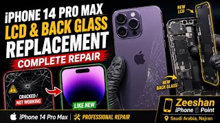 🔥📱iPhone 14 Pro Max Broken LCD & Back Glass Repair 🔥 Full Replacement Tutorial | iPhone Repair✅