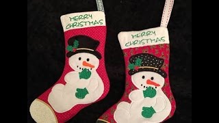 NNC ITH Snowman stocking