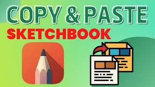 HOW TO COPY AND PASTE IN THE SKETCHBOOK APP ON IPAD! screenshot 1