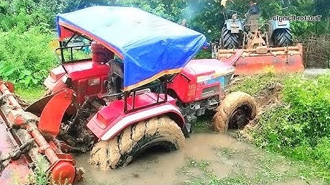 Washing My Tractors in Deep Water | Swaraj 855 Fe | Mahindra Arjun NOVO 605 New Holland 3630 4wd