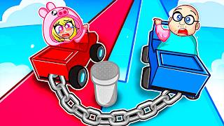 Pinky Plays CHAINED CARS In ROBLOX! screenshot 5