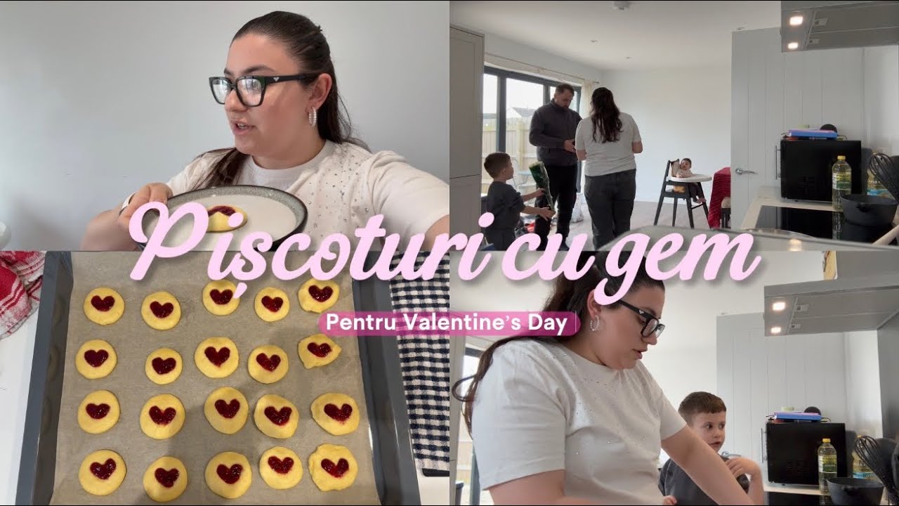 Am făcut pișcoturi cu gem pentru prima dată || Tati ne-a făcut surpriza de Valentine’s Day 