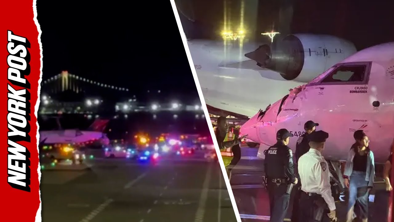 Major Emergency Operations Underway After Delta Planes Collide at LaGuardia