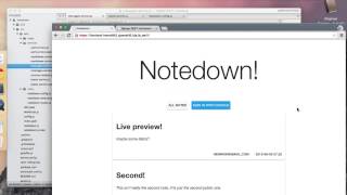 Notedown! screencast for the course TDDD27 at LiU 2015