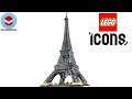 Lego icons 10307 eiffel tower  tallest lego set ever  lego speed build review