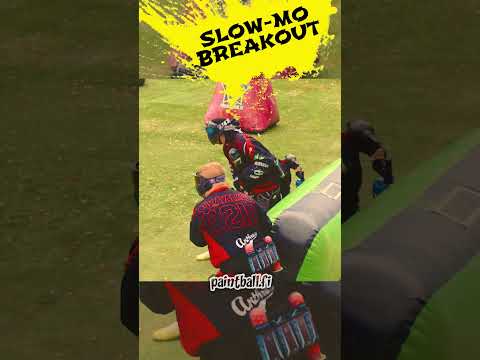 Slow motion paintball breakout #shorts #paintball #speedball #paintballing
