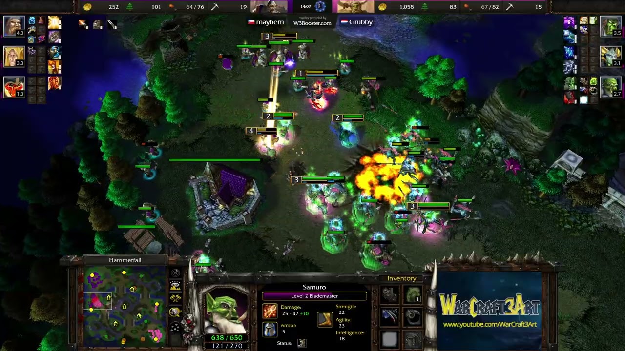 Grubby(ORC) vs Jens(HU) - Warcraft 3: Classic - RN8818