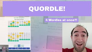 Sequence Quordle- guess 4 words IN ORDER (22 Aug 24 puzzle)
