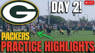 🔴LIVE Packers Training Camp Day 2 HIGHLIGHTS! Javon Bullard SHOWS OUT! Nixon Returns to Practice