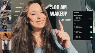 5:00AM WAKEUP for a WEEK | NEW HABITS FOR 2024 | *UNEXPECTED*