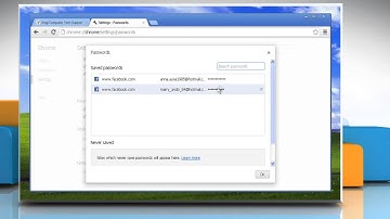 Google™ Chrome: Delete saved passwords in Windows® XP
