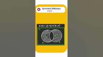 symmetric difference of sets Class 11 #shorts
