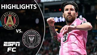 Amazing Lionel Messi Goal Atlanta United Vs. Inter Miami Mls Highlights Espn Fc