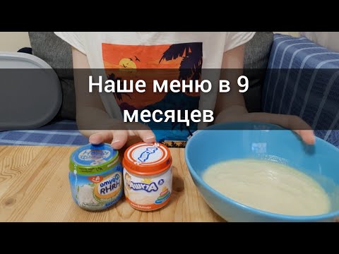 Меню на день в 9 месяцев|Рацион малыша в 9 месяцев