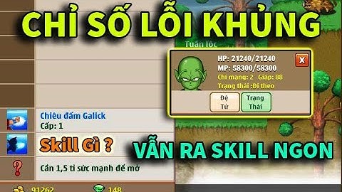 [NRO] Mở Skill 2 Đệ Tử Cho Fan Cứng...Chỉ Số Lỗi Khủng Vẫn Ra Được SKill Ngon