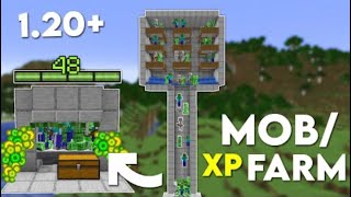 EASY MINECRAFT MOB XP FARM TUTORIAL *WITHOUT MOB SPAWNER*