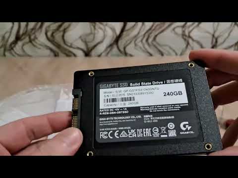 SSD диск Gigabyte 240GB 2.5" SATAIII  ( тест скорости )