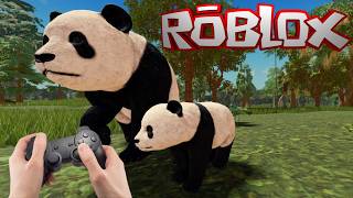 Playing as a panda in Roblox's Jungle Life #roblox #junglelife #pandajunglelife screenshot 5