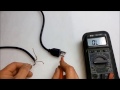 ( 001 ) 3 腳插頭 、3 芯電纜線 PVC 處理 與 測量