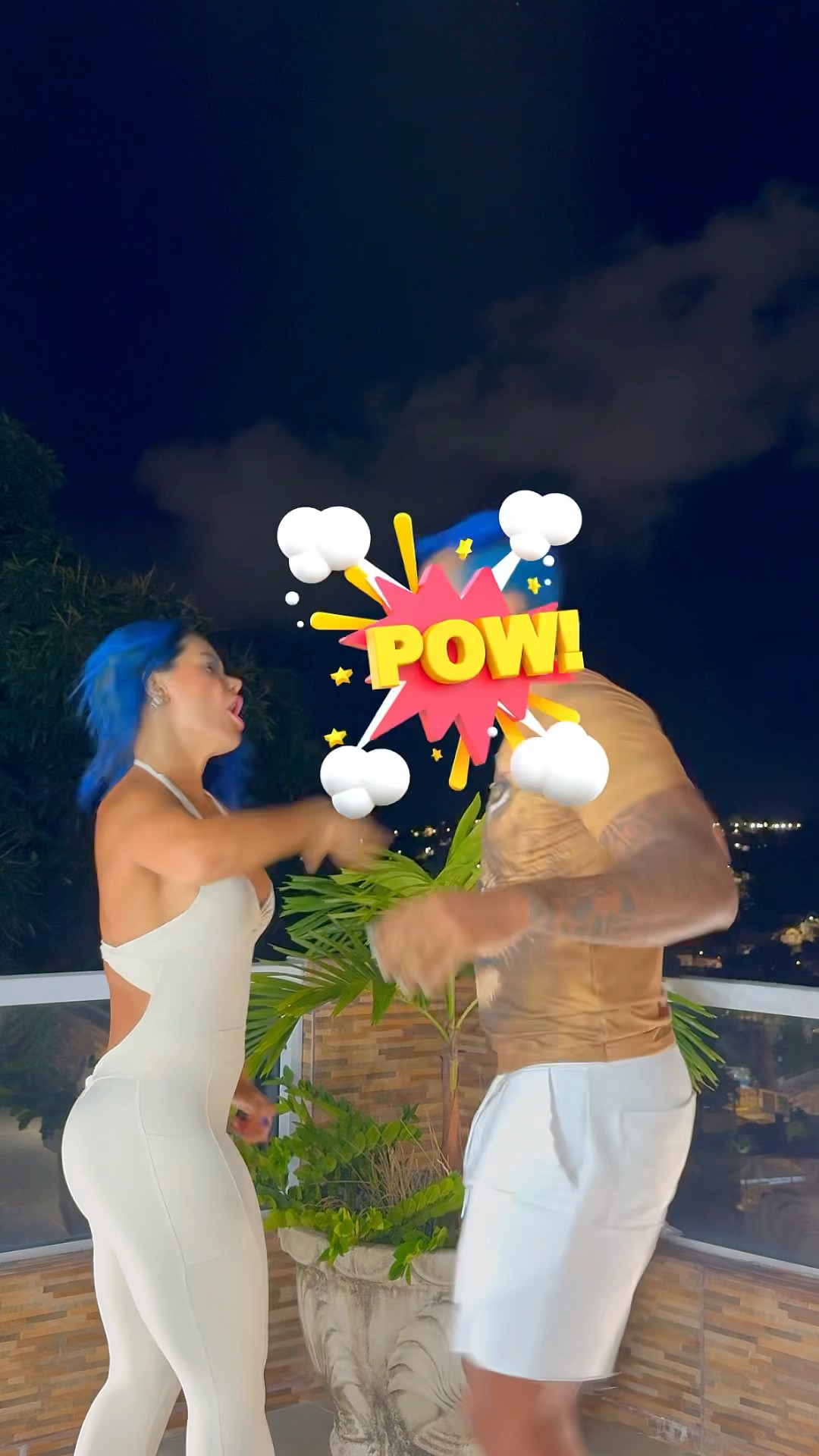 Mano essa doeu!?​⁠@mayca.brasil #dance #dancers #couple #funny #shorts #short
