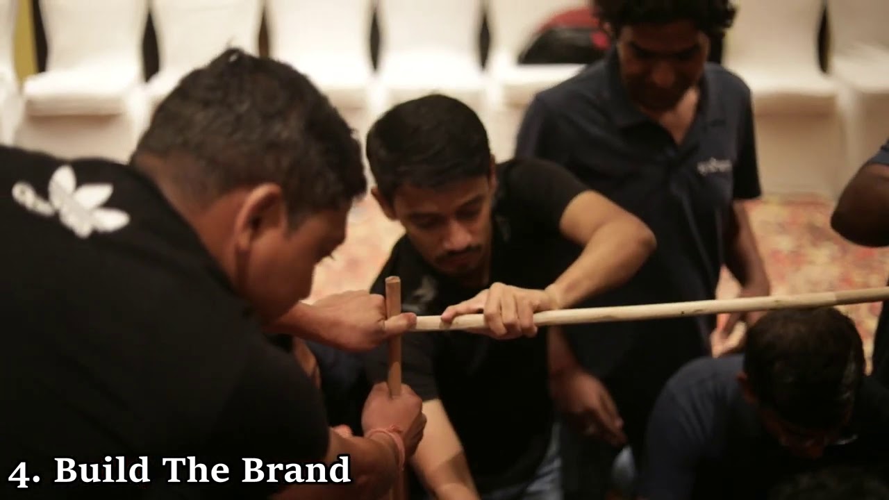 Build The brand with wood sticks | Team building Games | Corporate Team building activities