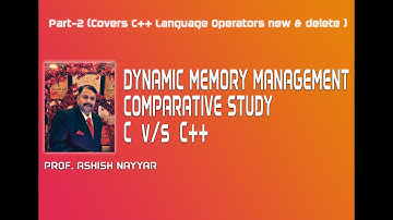 Lecture 5 DYNAMIC MEMORY MANAGEMENT IN C++ PART 2